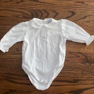 Bailey Boys Girl’s Long Sleeve Peter Pan Collar Onesie